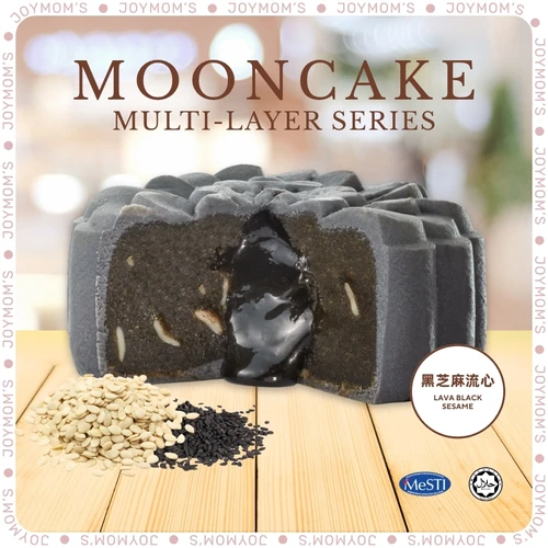 Multi Layer Mooncake - Lava Black Sesame